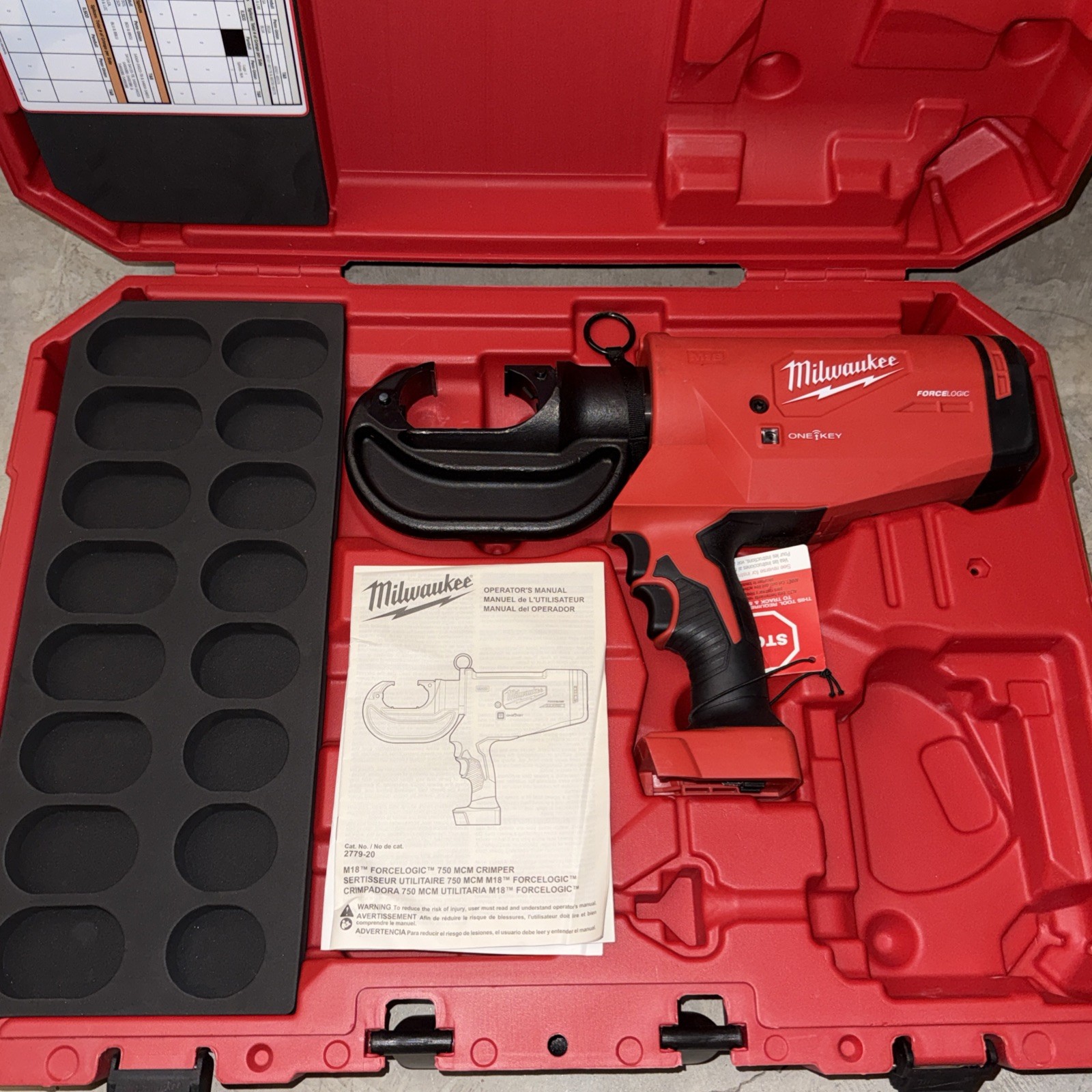 NEW Milwaukee 2779-20 Crimper (Bare Tool) & Case NEW Milwaukee 2779-20 Crimper (Bare Tool) & Case