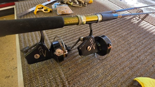 Collector Grade: (2) Vintage Italian Zangi 3V 3-Speed Reel & Period-Correct Rods Collector Grade: (2) Vintage Italian Zangi 3V 3-Speed Reel & Period-Correct Rods