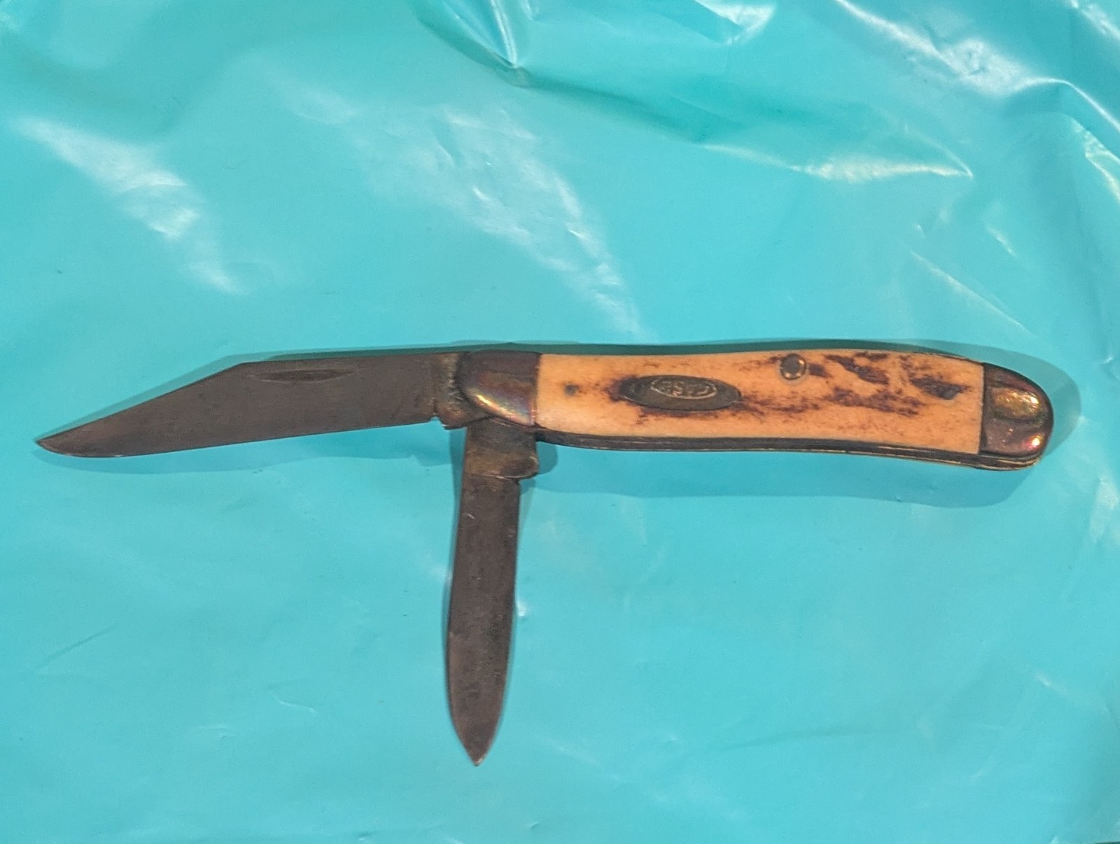 RARE VINTAGE CASE XX STAG PEANUT KNIFE 5220 1940-64 RARE VINTAGE CASE XX STAG PEANUT KNIFE 5220 1940-64