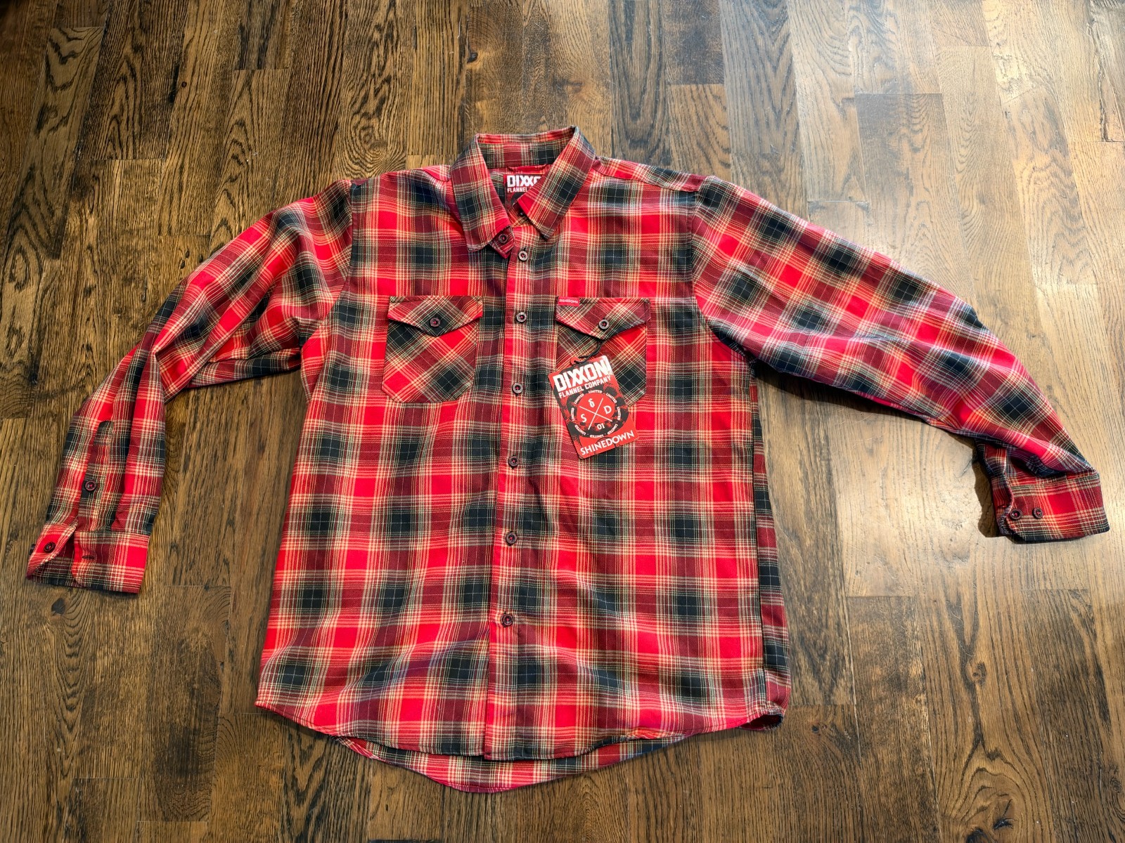 Dixxon Flannel Co. THE SHINEDOWN men’s XL shirt Sold Out RARE