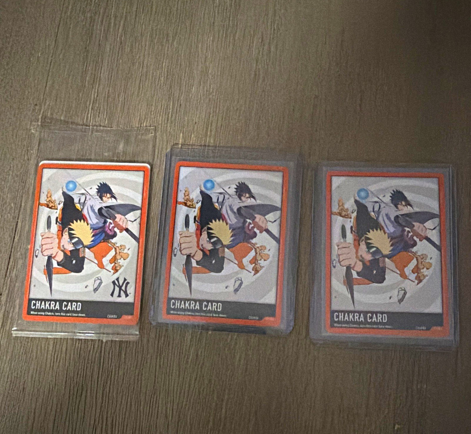 Bandai Naruto Card Game Promotional Chakra Card 3-Card Lot C-CP01 (2027)