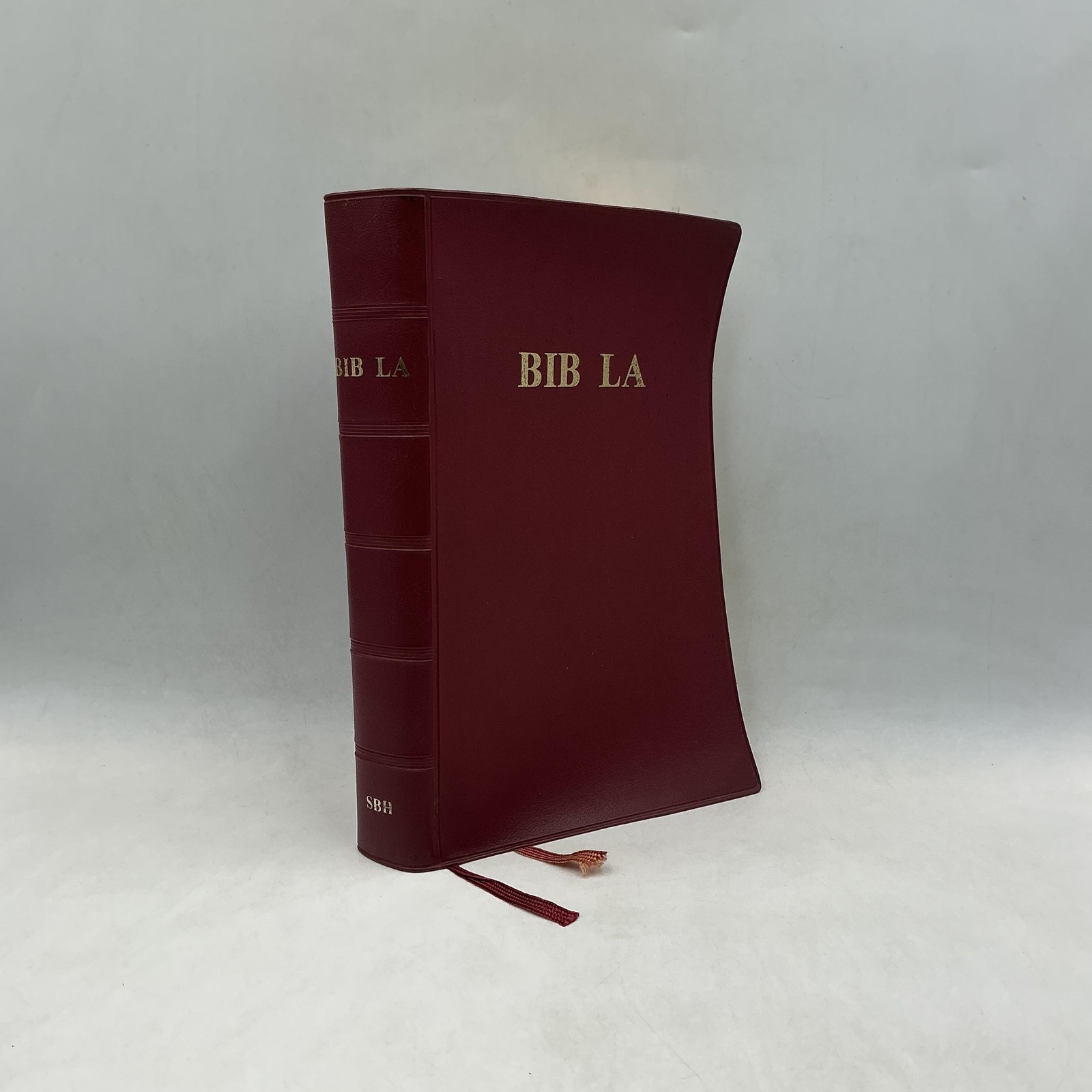 BIB LA Alliance Biblique Universelle 1985 Faux Leather Red Bible