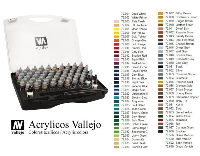 Vallejo GAME COLOR CASE (72 Game Colors) Vallejo GAME COLOR CASE (72 Game Colors)