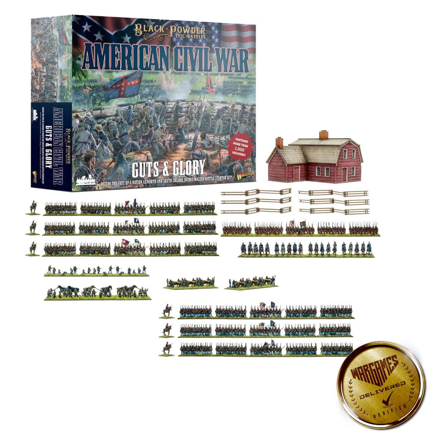 Warlord Games Black Powder Epic Battles - ACW: Guts & Glory Starter Set Warlord Games Black Powder Epic Battles - ACW: Guts & Glory Starter Set