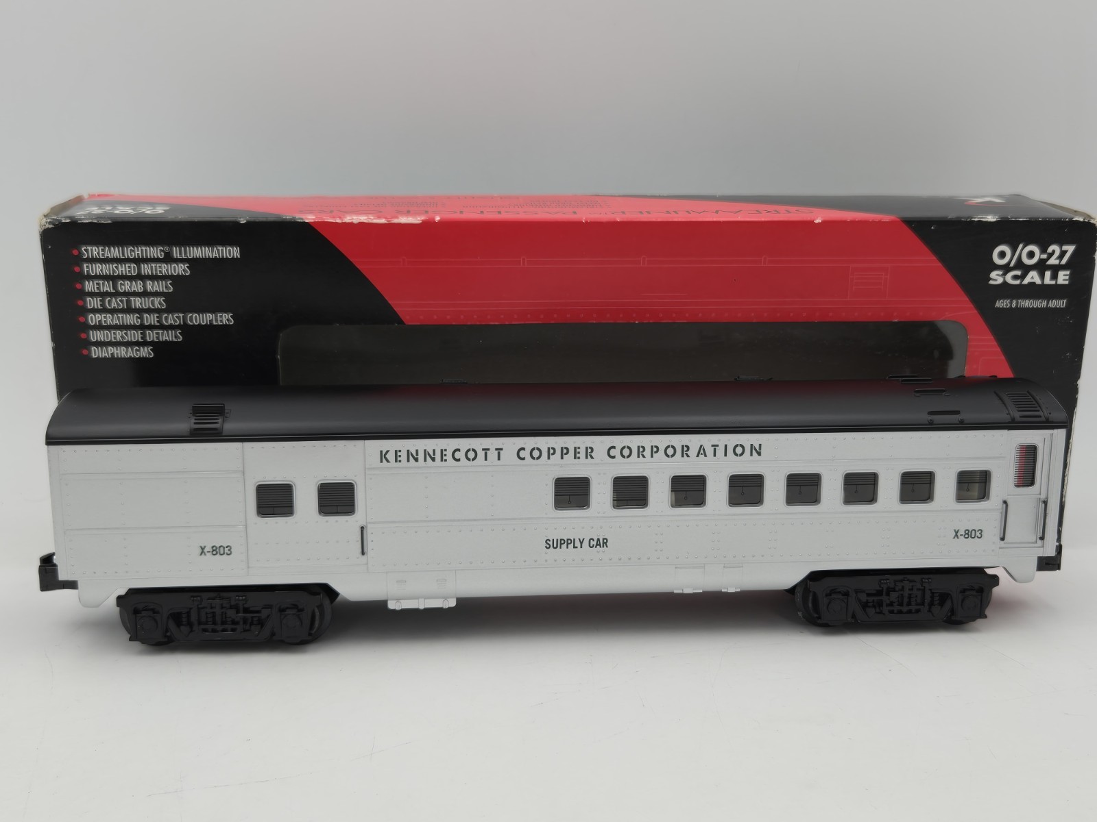 K-Line K4537-0803 Kennecott Copper Supply Car KCC Exclusive - Lighted - Tested K-Line K4537-0803 Kennecott Copper Supply Car KCC Exclusive - Lighted - Tested