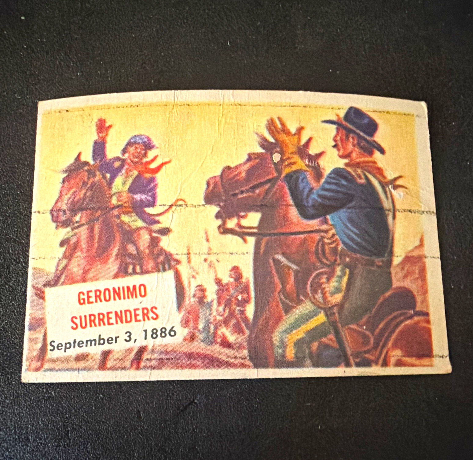 VTG 1952 Topps scoop The South Bend Tribune #96 Geronimo Surrenders VTG 1952 Topps scoop The South Bend Tribune #96 Geronimo Surrenders