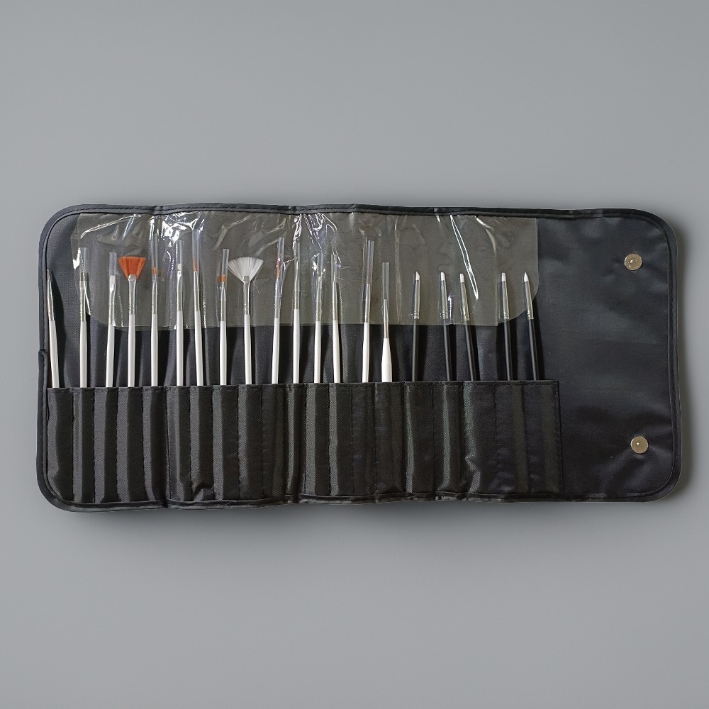 Brand New 5.1-7.9in Nail Art Brush Set 20pcs/set for Professional Nail Salons