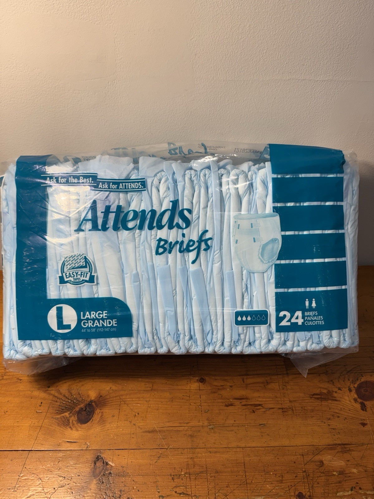 VTG Attends Briefs Adult Diapers 4 Easy Fit Tapes 24ct Large ~SEALED ~2007~RARE VTG Attends Briefs Adult Diapers 4 Easy Fit Tapes 24ct Large ~SEALED ~2007~RARE