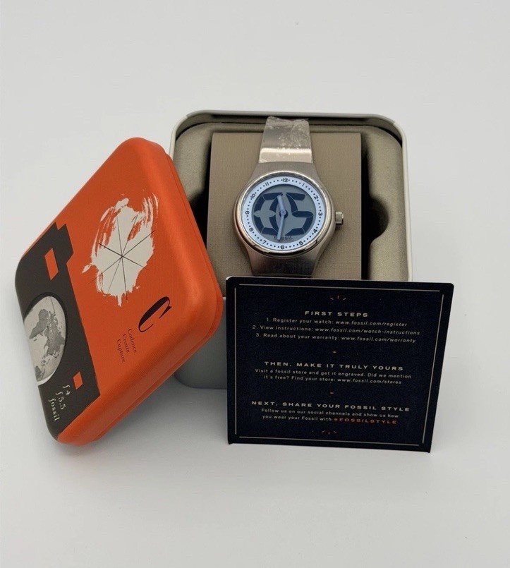 Fossil Big Tic RETRO Y2K Style Watch JR-7860 New - Plastic on back & on band Fossil Big Tic RETRO Y2K Style Watch JR-7860 New - Plastic on back & on band