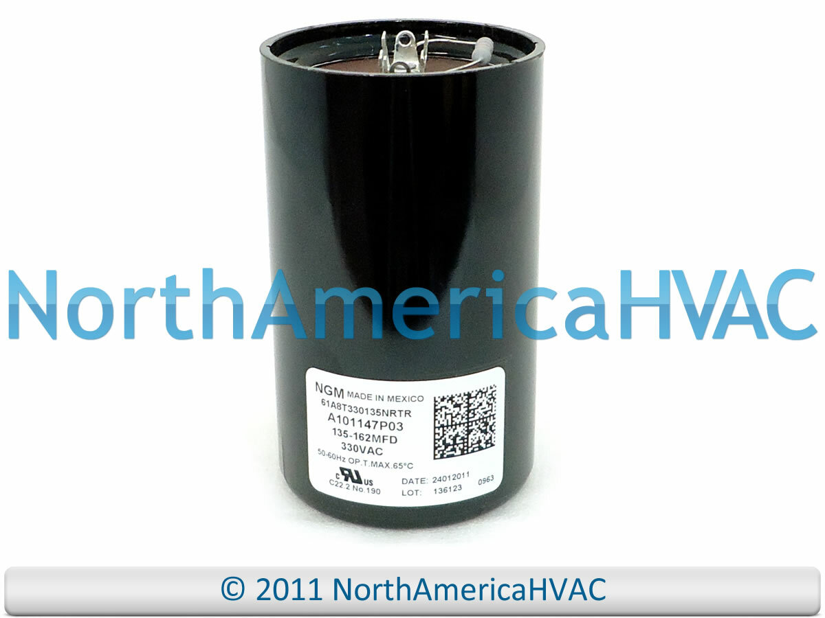 OEM Trane 135-162 MFD 330 VAC Start Capacitor Replaces NGM A101147P03