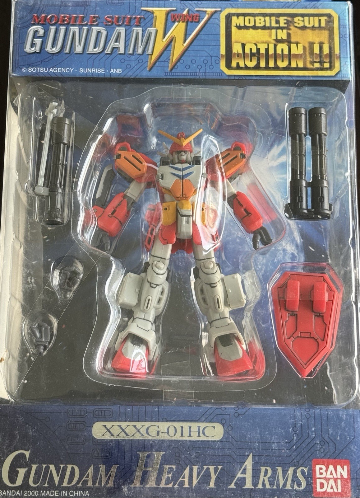 Bandai Mobile Suit Gundam Wing Heavyarms Version 1 Yellow Action Figure Msia