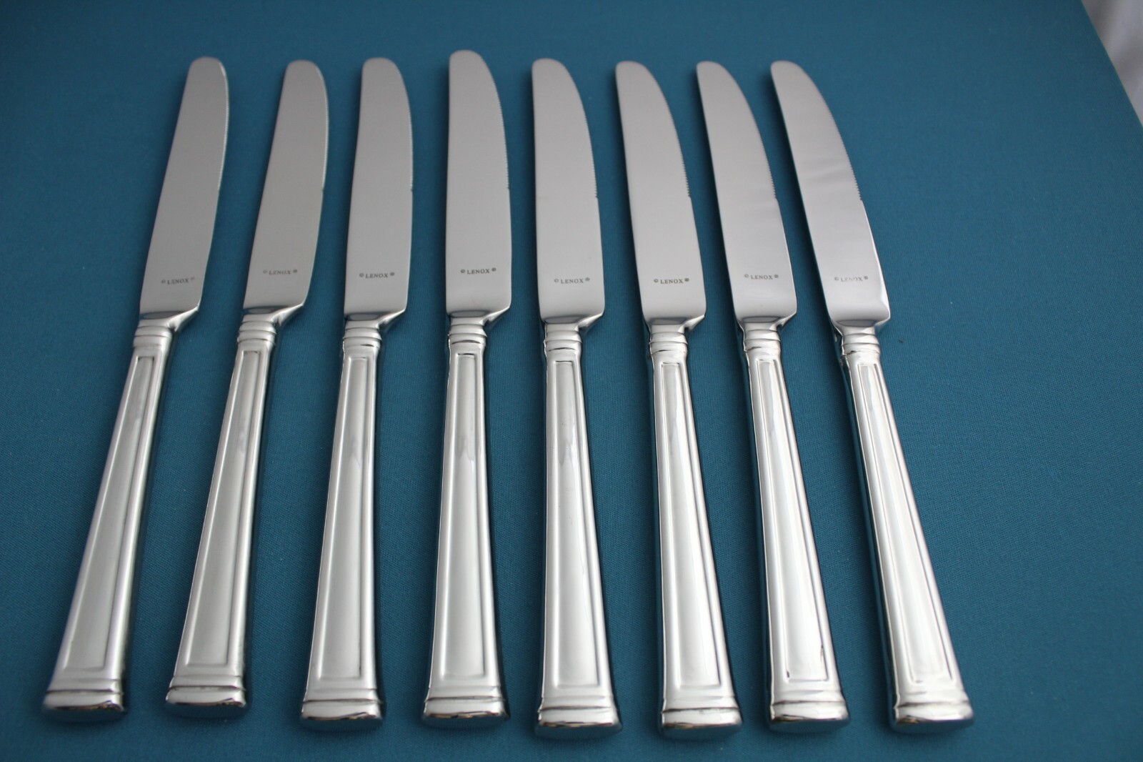 Lenox ESQUIRE Dinner Knives Hollow (Set of 8) Stainless NEW 9 1/4\ Lenox ESQUIRE Dinner Knives Hollow (Set of 8) Stainless NEW 9 1/4\
