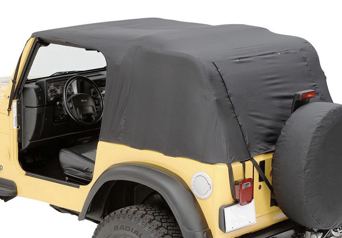 Jeep TJ Wrangler 97-06 Pavement Ends by Bestop 56812-01 Black Emergency Top l Jeep TJ Wrangler 97-06 Pavement Ends by Bestop 56812-01 Black Emergency Top l