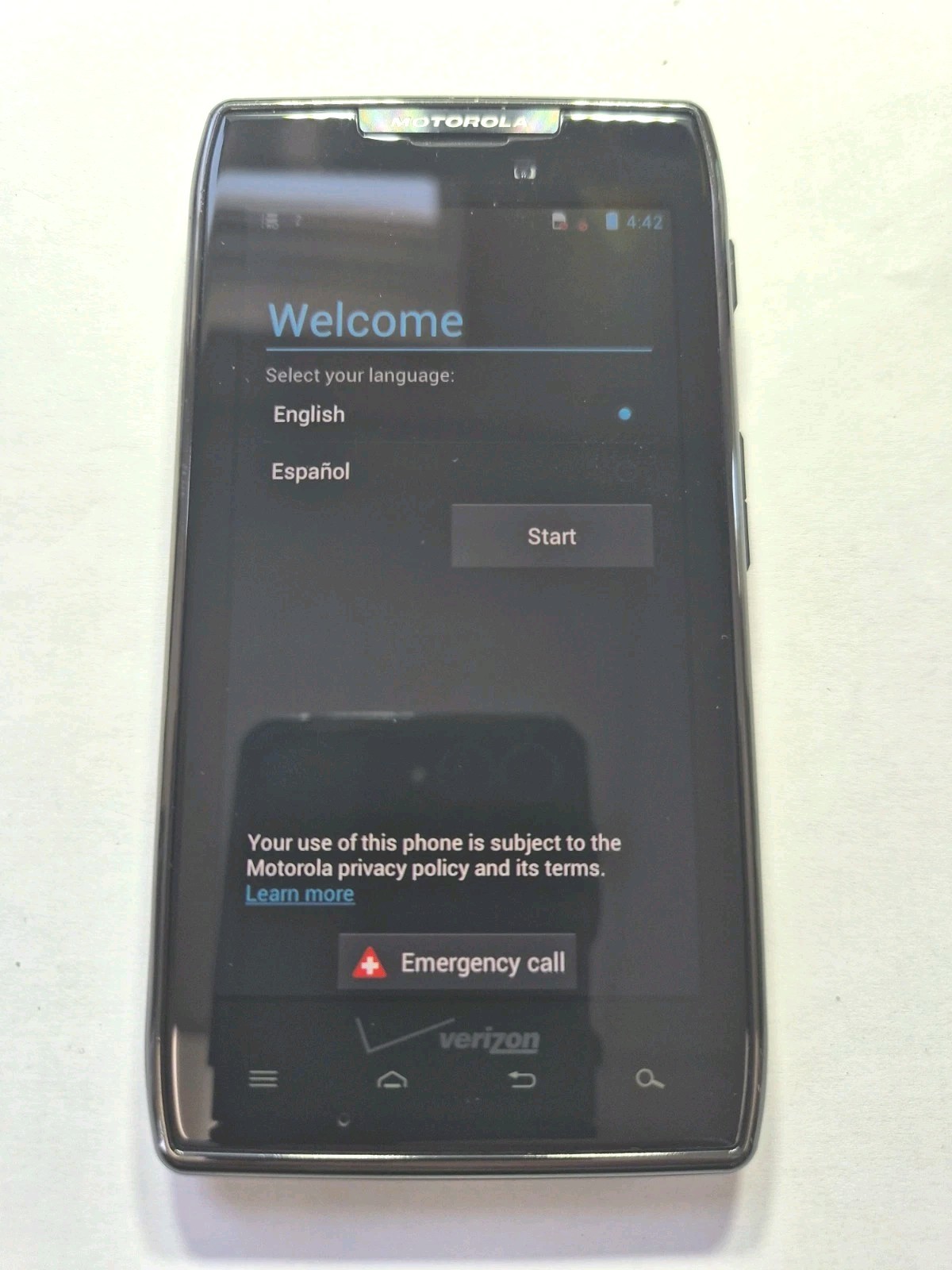 Motorola XT912M MAXX Droid RAZR XT912M Verizon Smartphone **VG** Motorola XT912M MAXX Droid RAZR XT912M Verizon Smartphone **VG**
