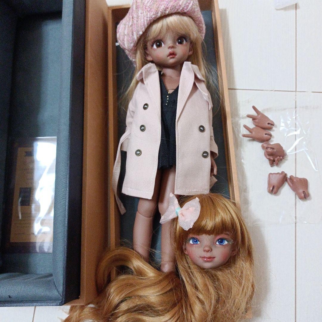 darak doll YAMI & Wendy BJD 2-Head Set Articulated Body Bonus Wig Rare JPN darak doll YAMI & Wendy BJD 2-Head Set Articulated Body Bonus Wig Rare JPN