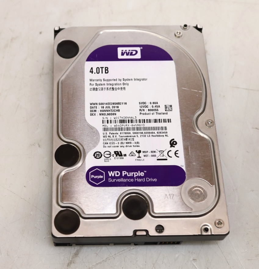 Western Digital 4TB  WD40PURX-64N96Y0 3.5