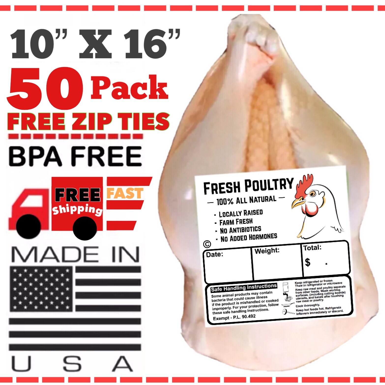 POULTRY SHRINK BAGS 10\