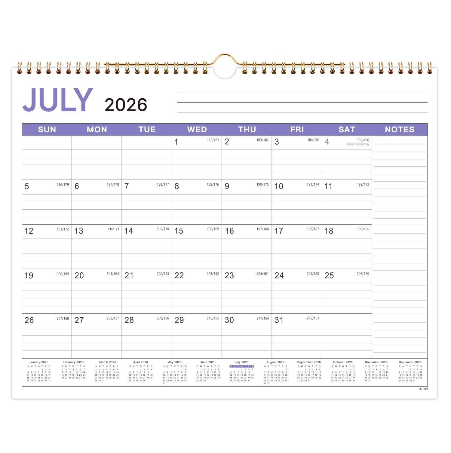 Calendar 2026-2027 - Wall Calendar 2026-2027 from Jul. 2026 - Dec. 2027, Wall...