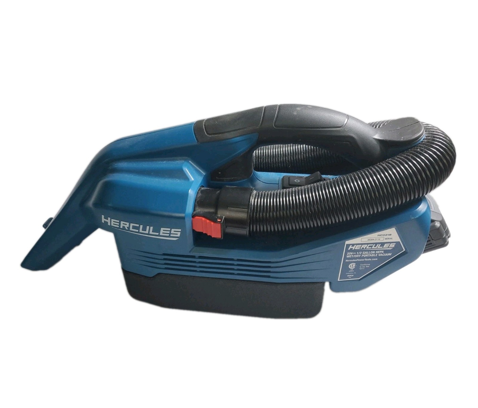 Hercules Portable Wet/Dry Vacuum 20v/120v Cordless/Corded Hercules Portable Wet/Dry Vacuum 20v/120v Cordless/Corded
