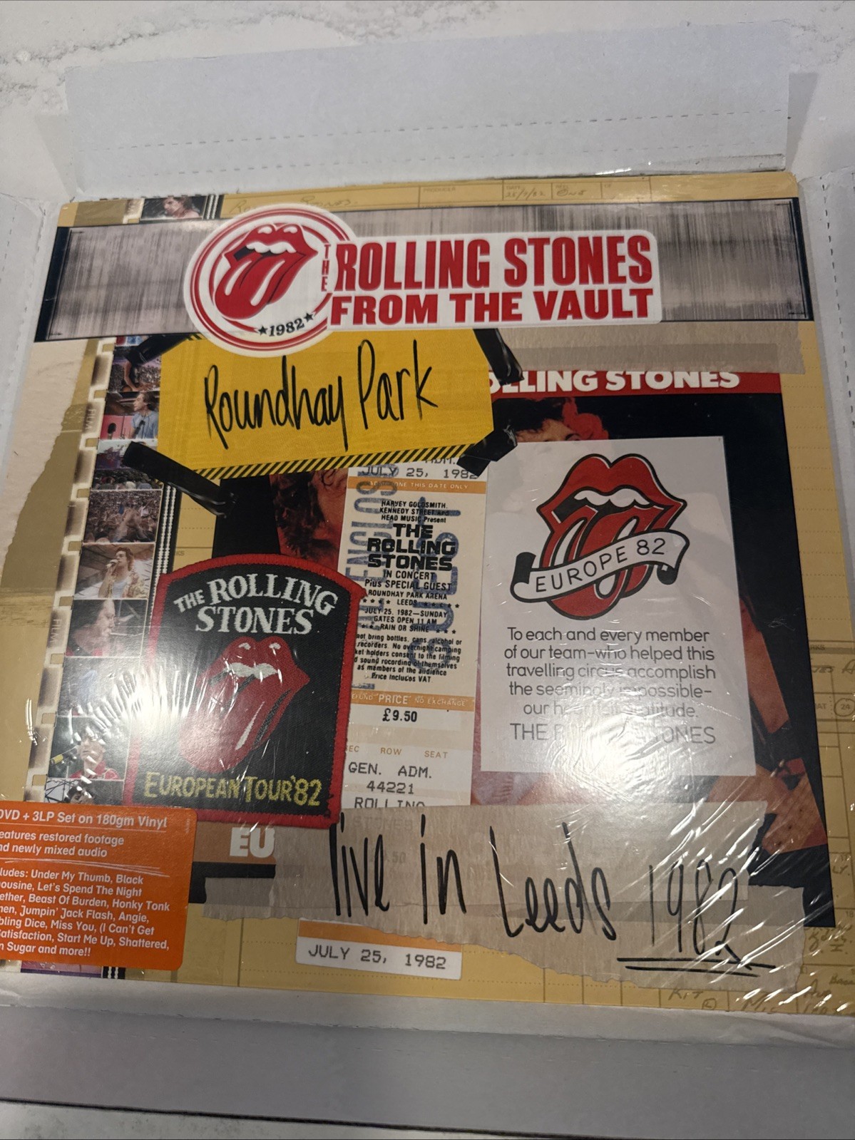 The Rolling Stones - From The Vault: Live in Leeds 1982 Sealed 3LP + DVD Box Set The Rolling Stones - From The Vault: Live in Leeds 1982 Sealed 3LP + DVD Box Set