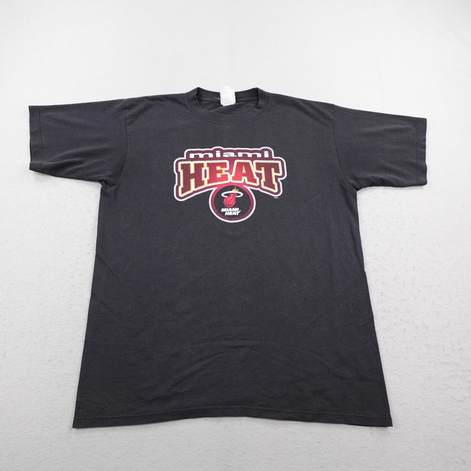 Vintage Miami Heat Shirt Men 2XL Black NBA Basketball Mesh Knights Athletics Y2K