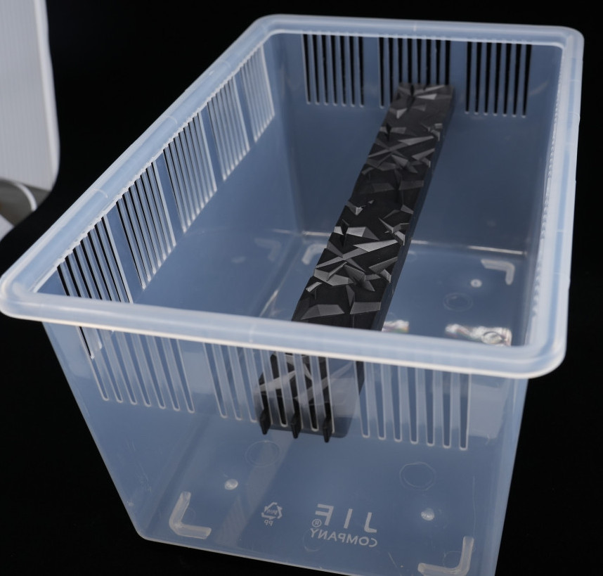 1set Stackable Cage Large w/Lid + Plastone Large Long Back up - Transparent