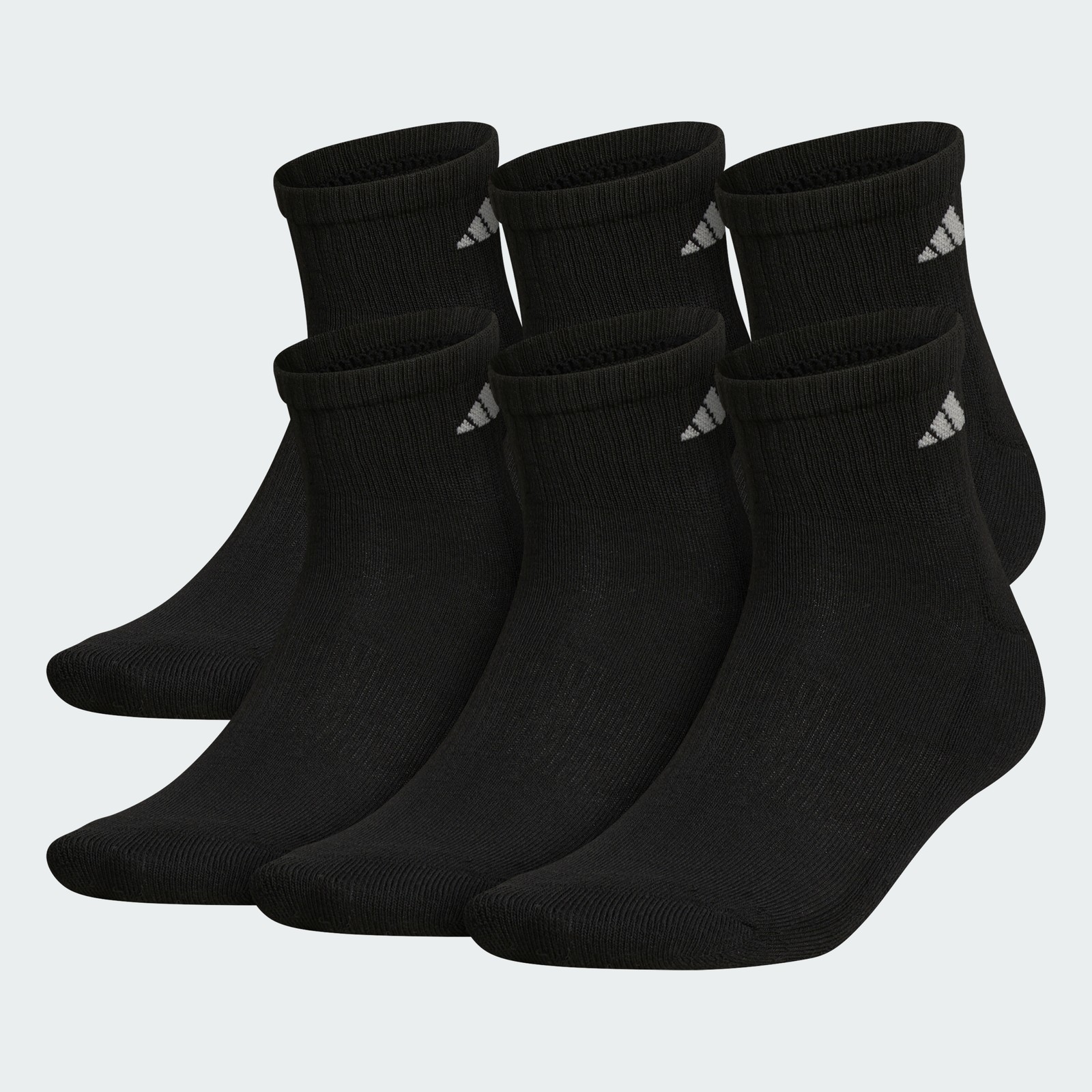 adidas men Men\'s Athletic Cushioned 6-Pack Quarter Socks
