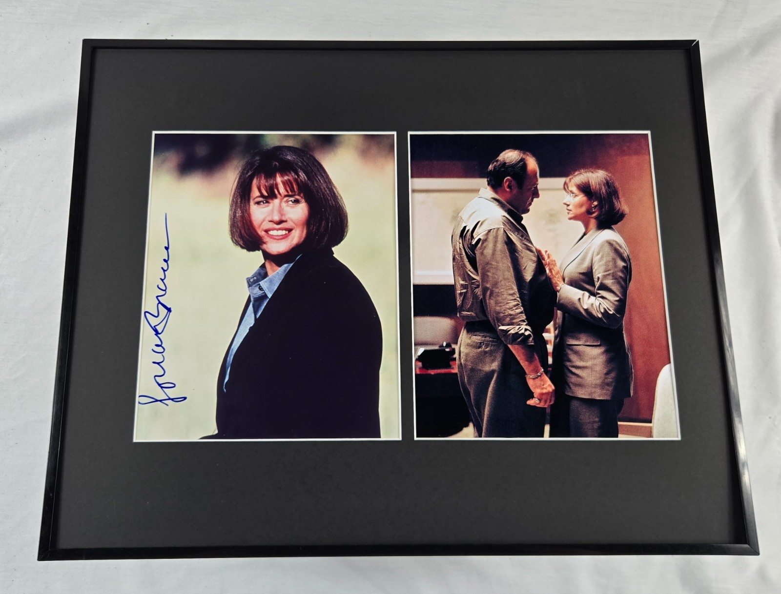 Lorraine Bracco Signed Photo Display Framed 16x20 AW Sopranos
