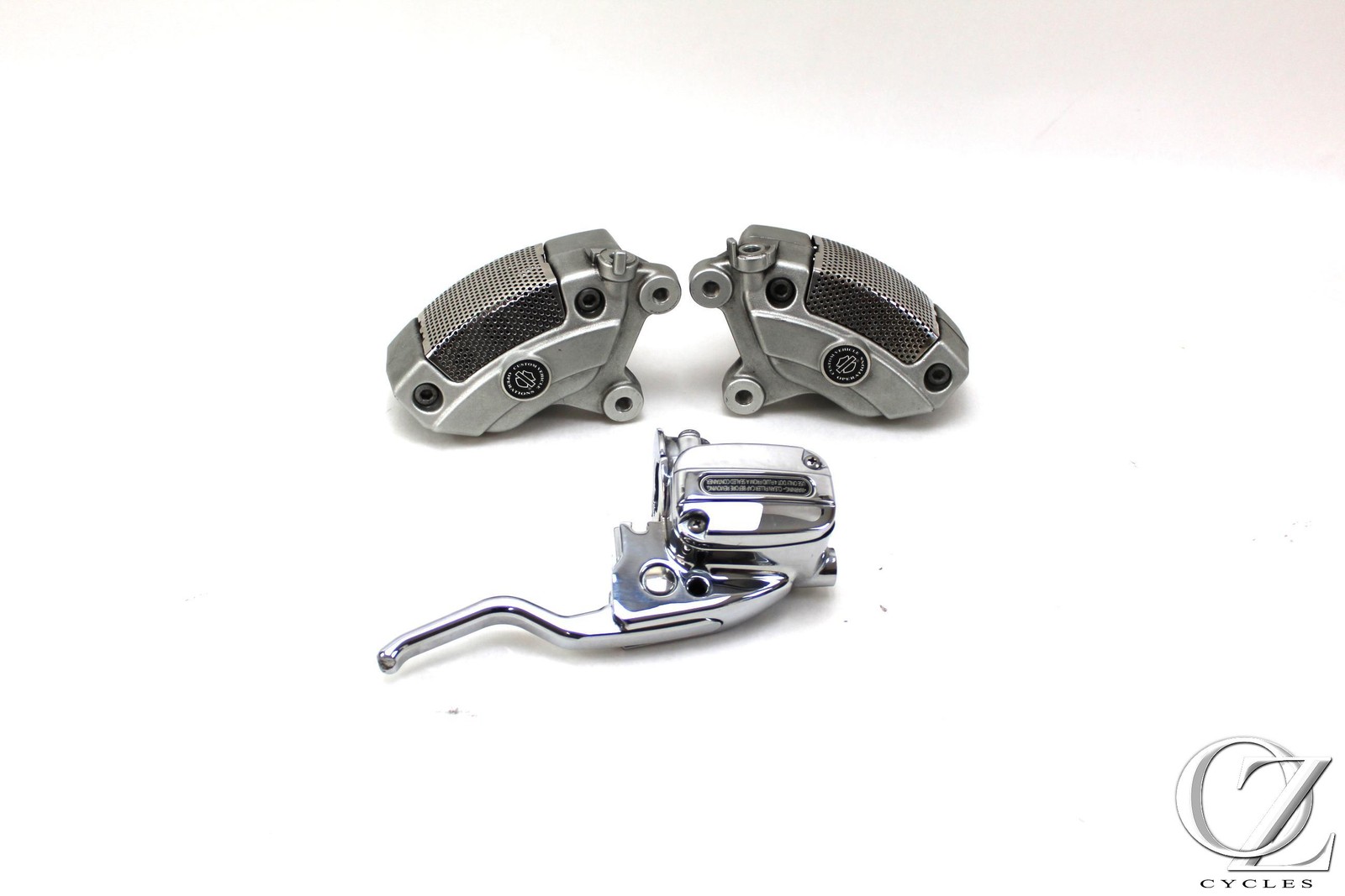 2017 17 Harley Dyna Low Rider FXDL Brembo Dual Disc Front Brake Caliper Set Up