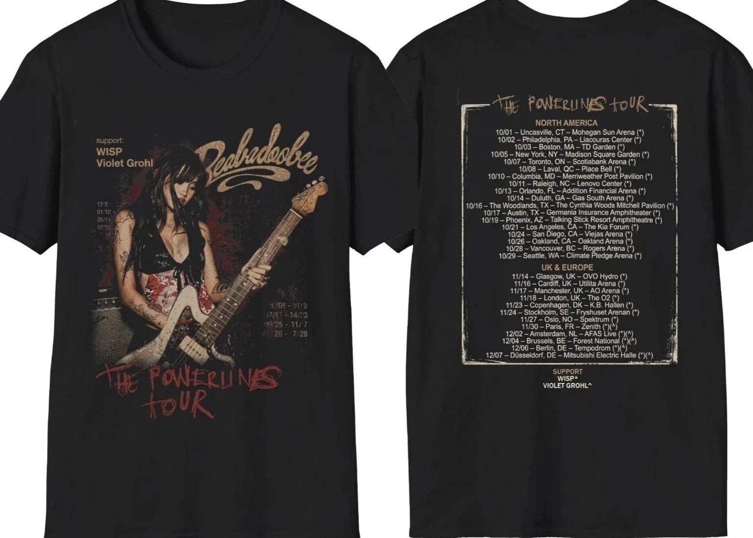 Beabadoobee World Tour 2026 Unisex T-Shirt