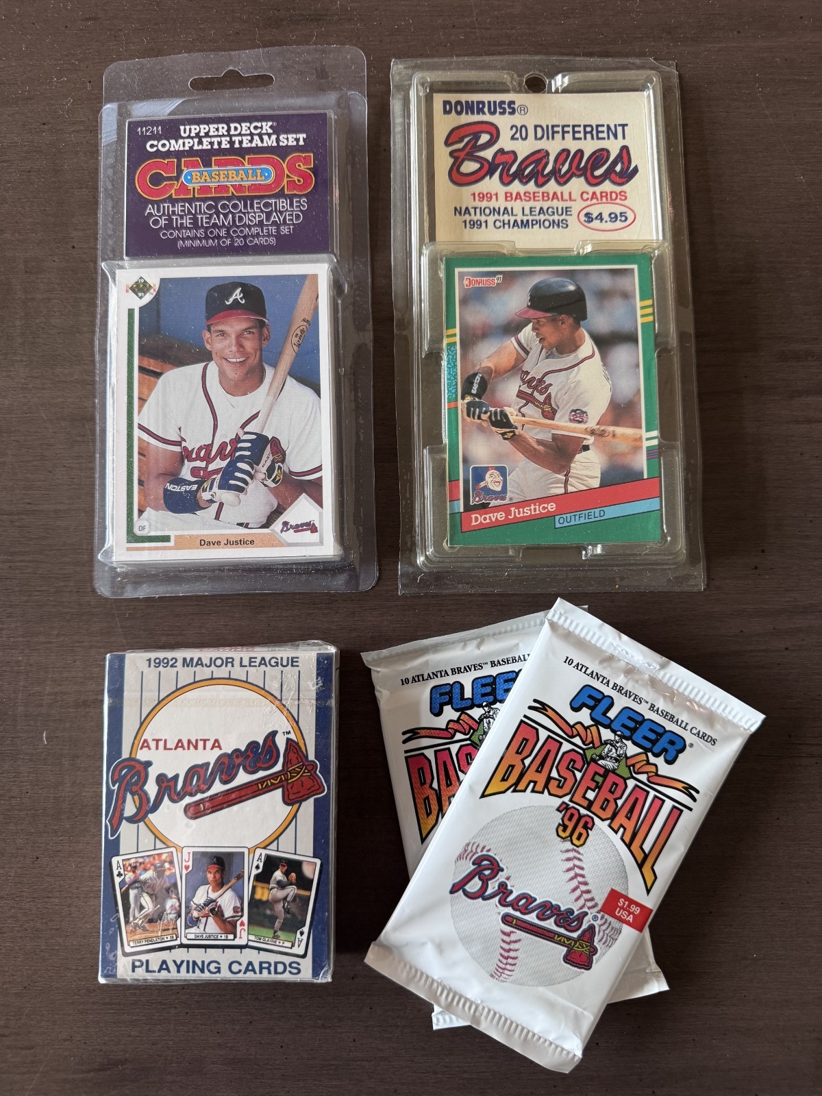 Vintage Atlanta Braves Fanpack – Factory Sealed 1991-96 Cards & Collectibles