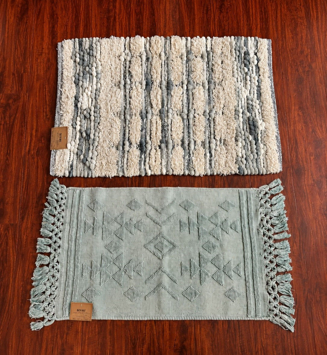 NWT HTF Two Cost Plus World Market 20 x 30 Bath Mats NWT HTF Two Cost Plus World Market 20 x 30 Bath Mats