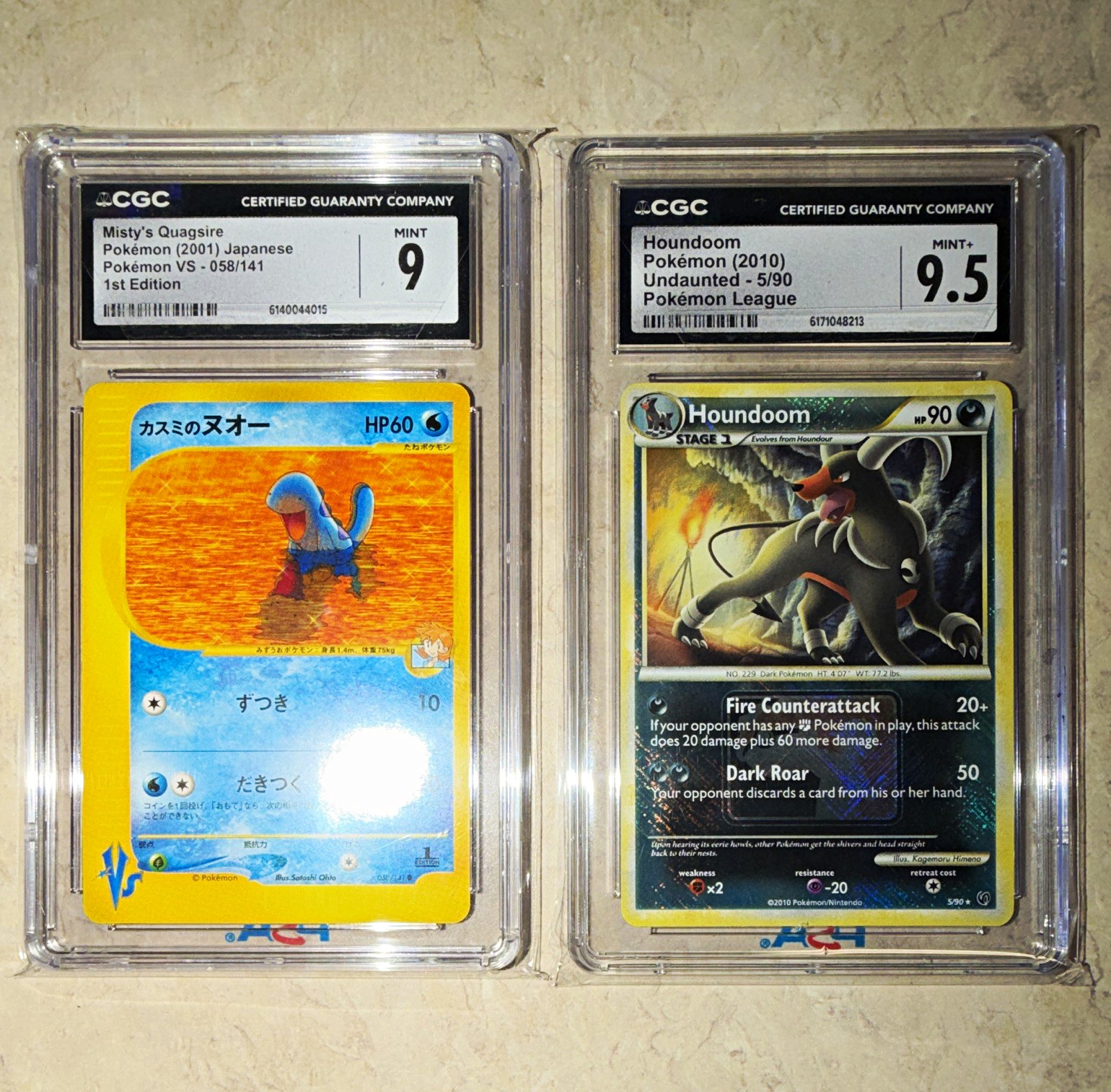🔥LOW POP MISTY’S QUAGSIRE CGC 9🔥 HOUNDOOM CGC 9.5 VINTAGE‼️ 🔥LOW POP MISTY’S QUAGSIRE CGC 9🔥 HOUNDOOM CGC 9.5 VINTAGE‼️