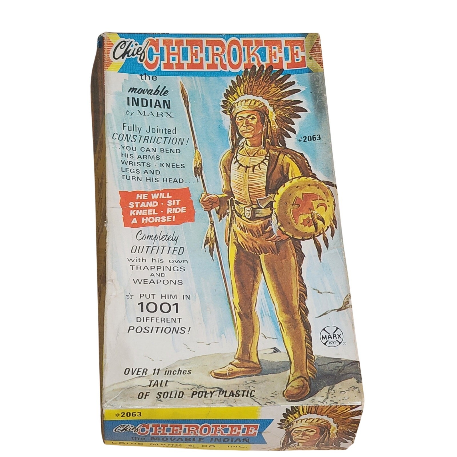 Vintage Marx Chief Cherokee #2063 with box and accessories Vintage Marx Chief Cherokee #2063 with box and accessories