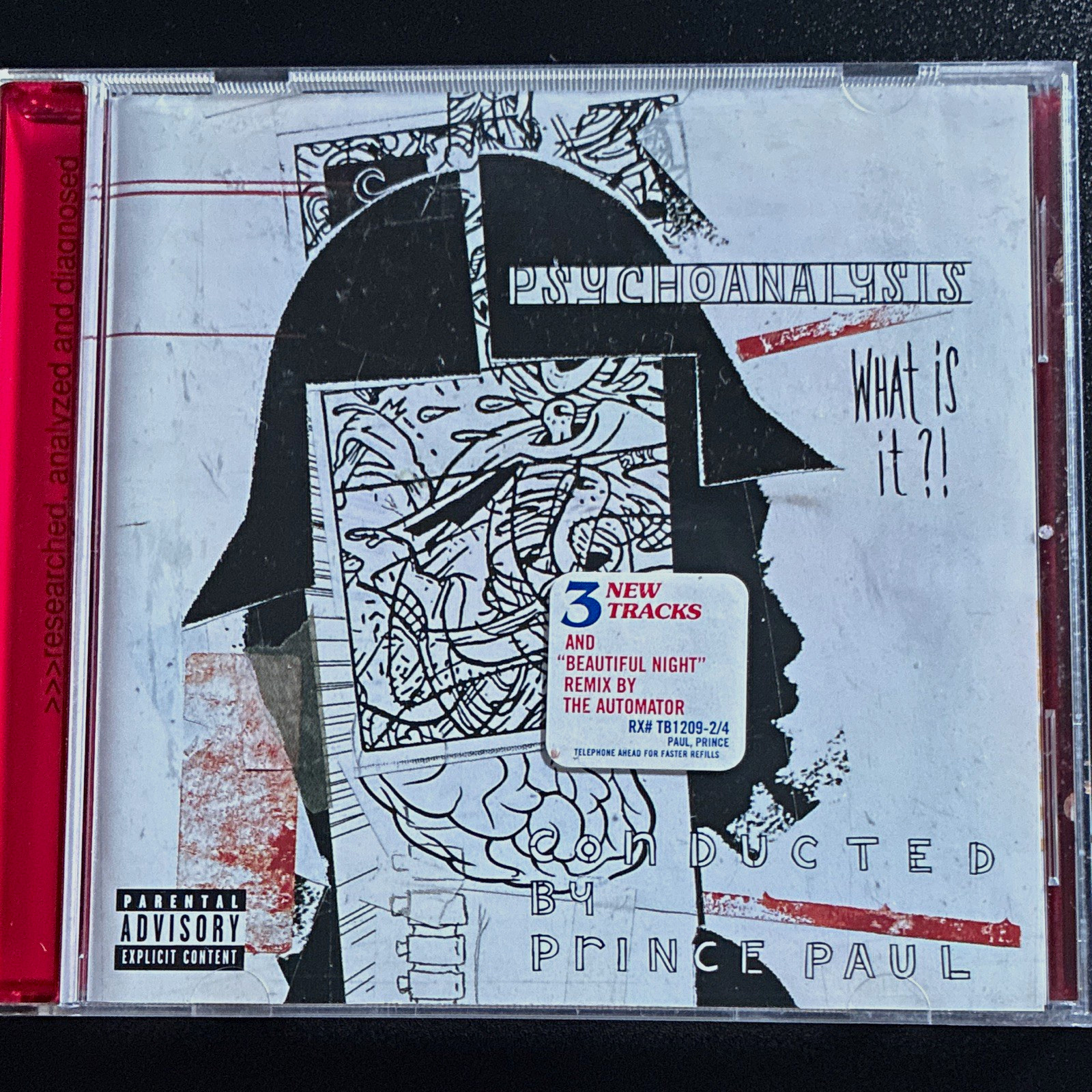 Prince Paul Psychoanalysis (What Is It?) CD Tommy Boy 1997 TBCD 1209 PA Prince Paul Psychoanalysis (What Is It?) CD Tommy Boy 1997 TBCD 1209 PA