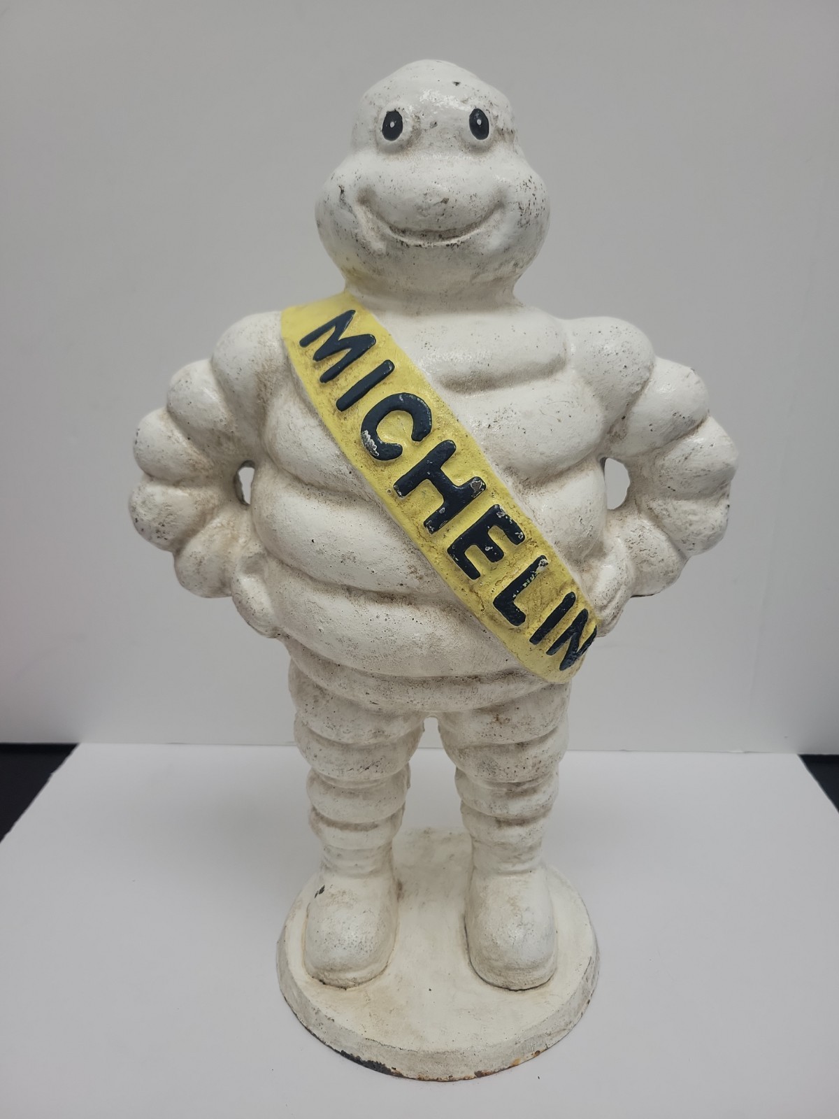 Michelin Man Bibendum HEAVY Cast Iron Weathered 15