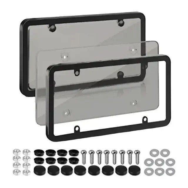 6.3 Clear Reflective License Plate Frame Shield Cover Toll Red Light Camera