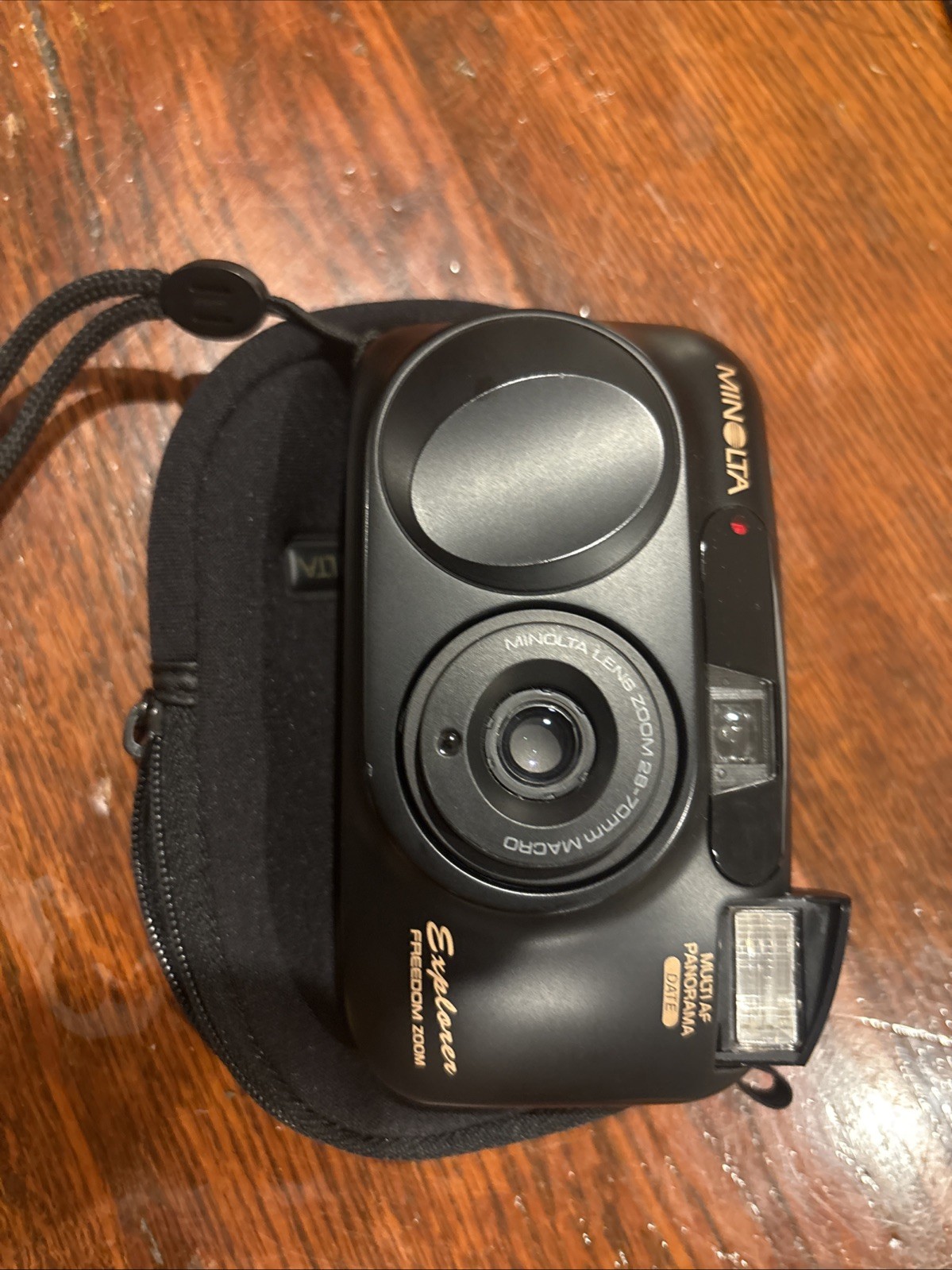 Minolta Explorer Freedom Zoom, Multi AF, Panorama Camera 35mm Tested W/Case 