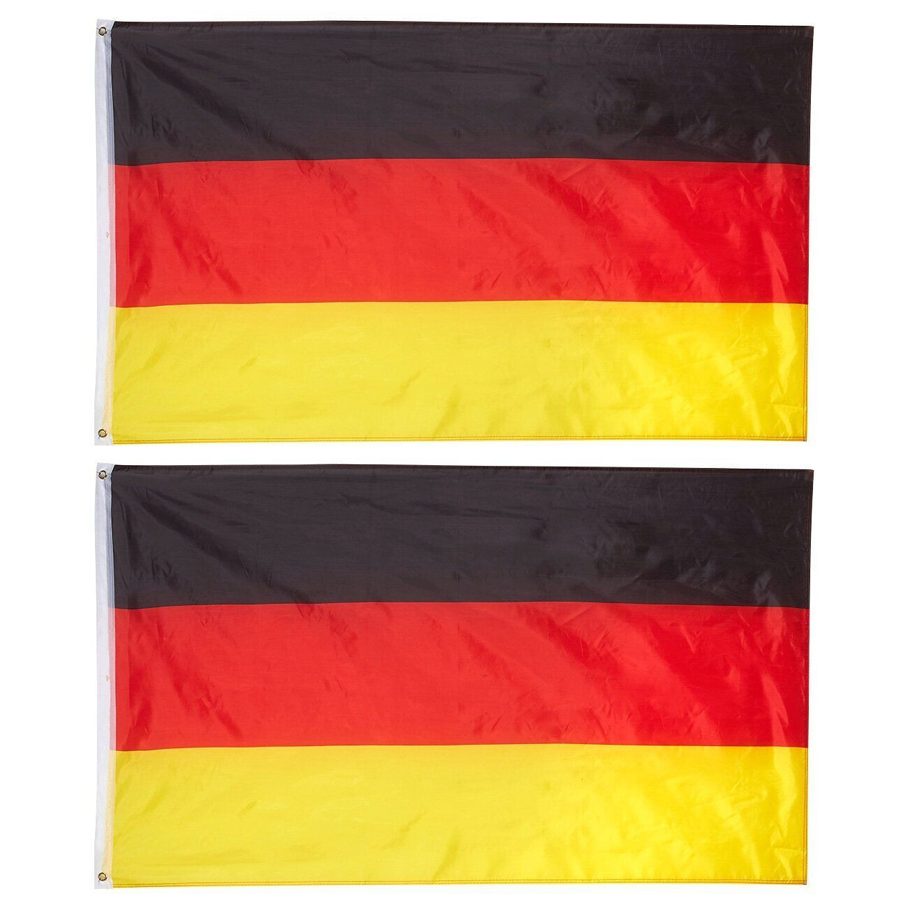 (2 Pack) 3x5 Germany German Flag 3'x5' House Banner grommets polyester (2 Pack) 3x5 Germany German Flag 3'x5' House Banner grommets polyester