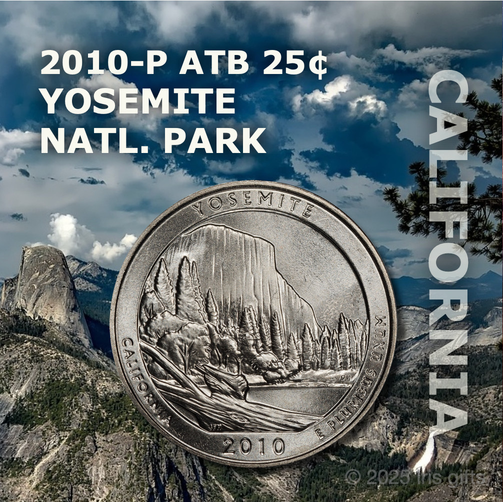 2010-P America The Beautiful 25c / Yosemite CA / Uncirculated / AMAZING DESIGN