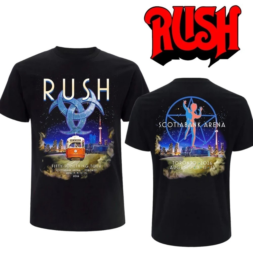 Vtg Rush Fifty Something Toronto Tour 2026 August Concert T-Shirt S-5XL