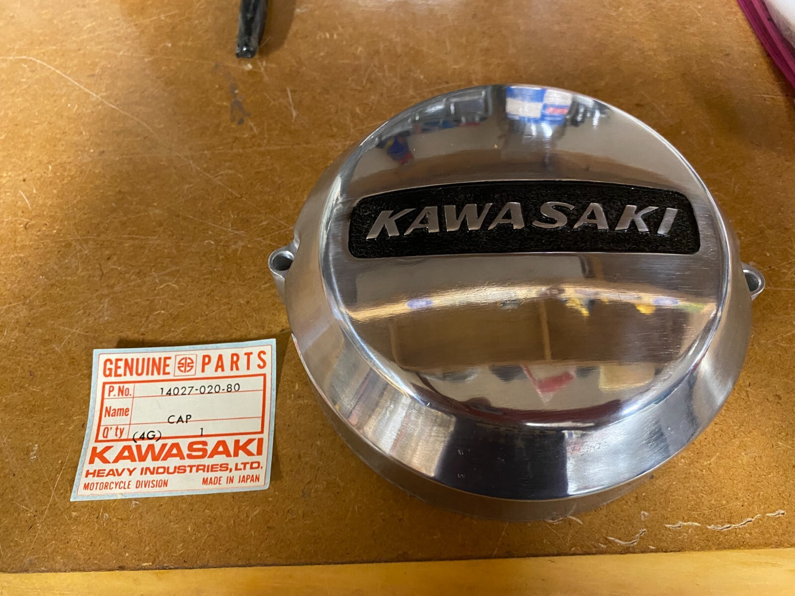 NOS KAWASAKI OEM LH POINTS COVER S1C S3A KH250 A5 14027-020-80 NOS KAWASAKI OEM LH POINTS COVER S1C S3A KH250 A5 14027-020-80