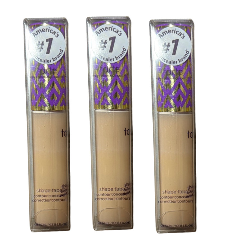 Tarte Shape Tape Radiant Concealer 8B Porcelain Beige 0.33 oz 3 Pack New Tarte Shape Tape Radiant Concealer 8B Porcelain Beige 0.33 oz 3 Pack New