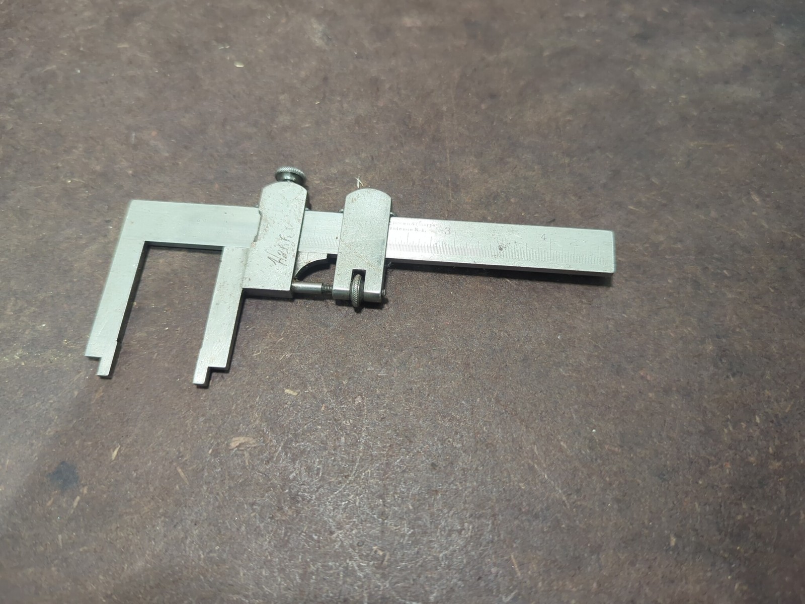 Darling Brown & Sharpe Vernier Caliper Antique Machinist Tool Providence RI