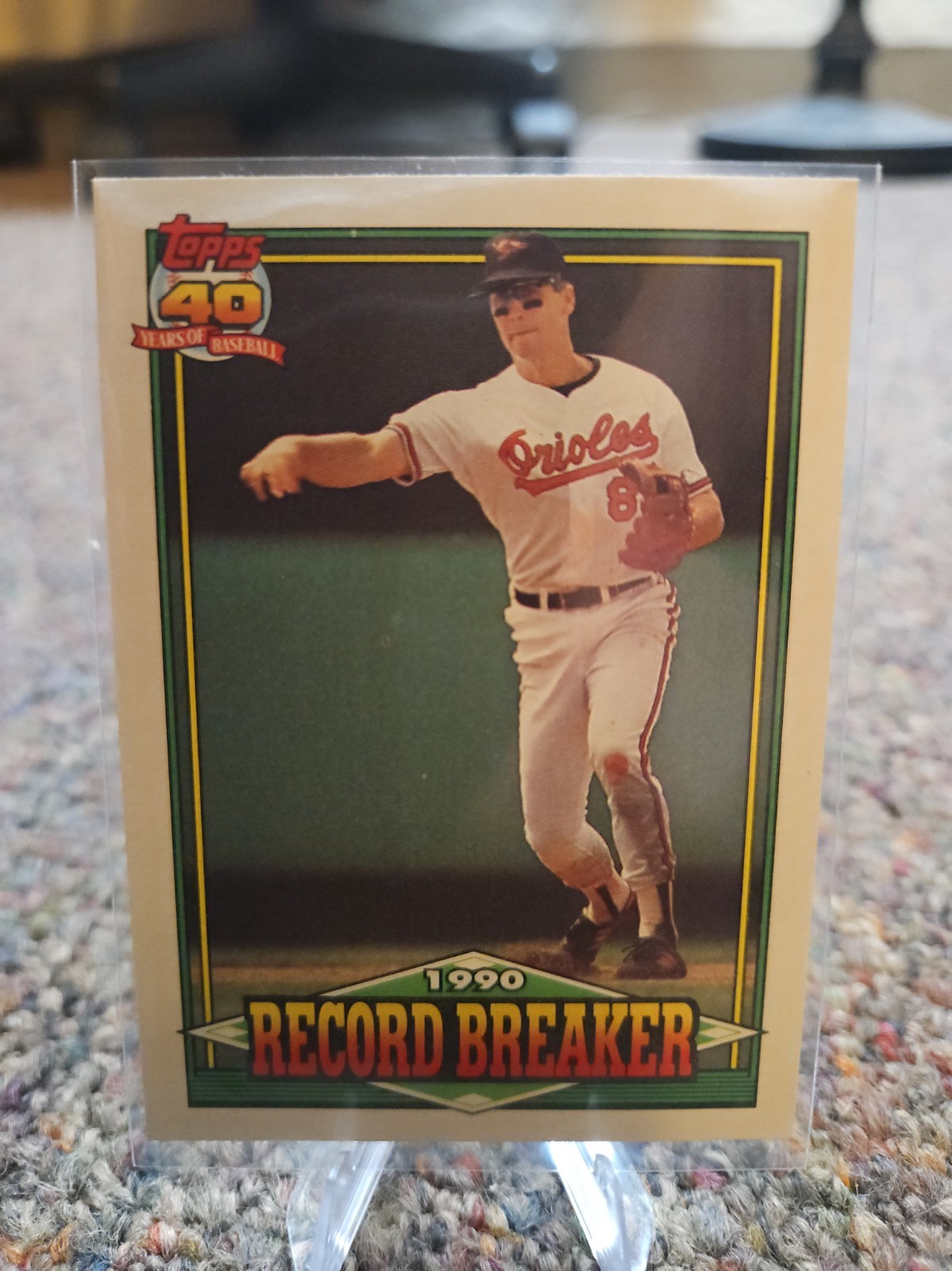 Cal Ripkin Record Breaker 1991 Topps Cal Ripkin Record Breaker 1991 Topps