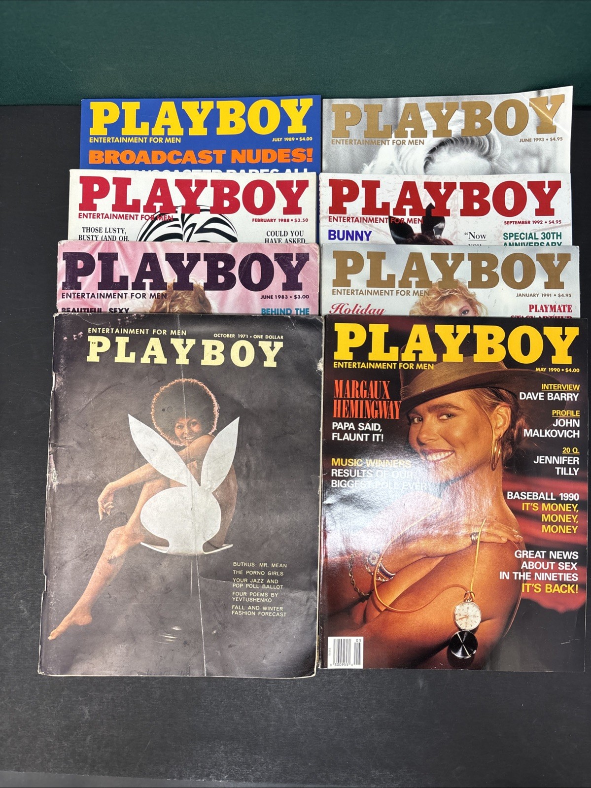 Playboy Magazines Lot Of 8 (1971-1993) Playboy Magazines Lot Of 8 (1971-1993)