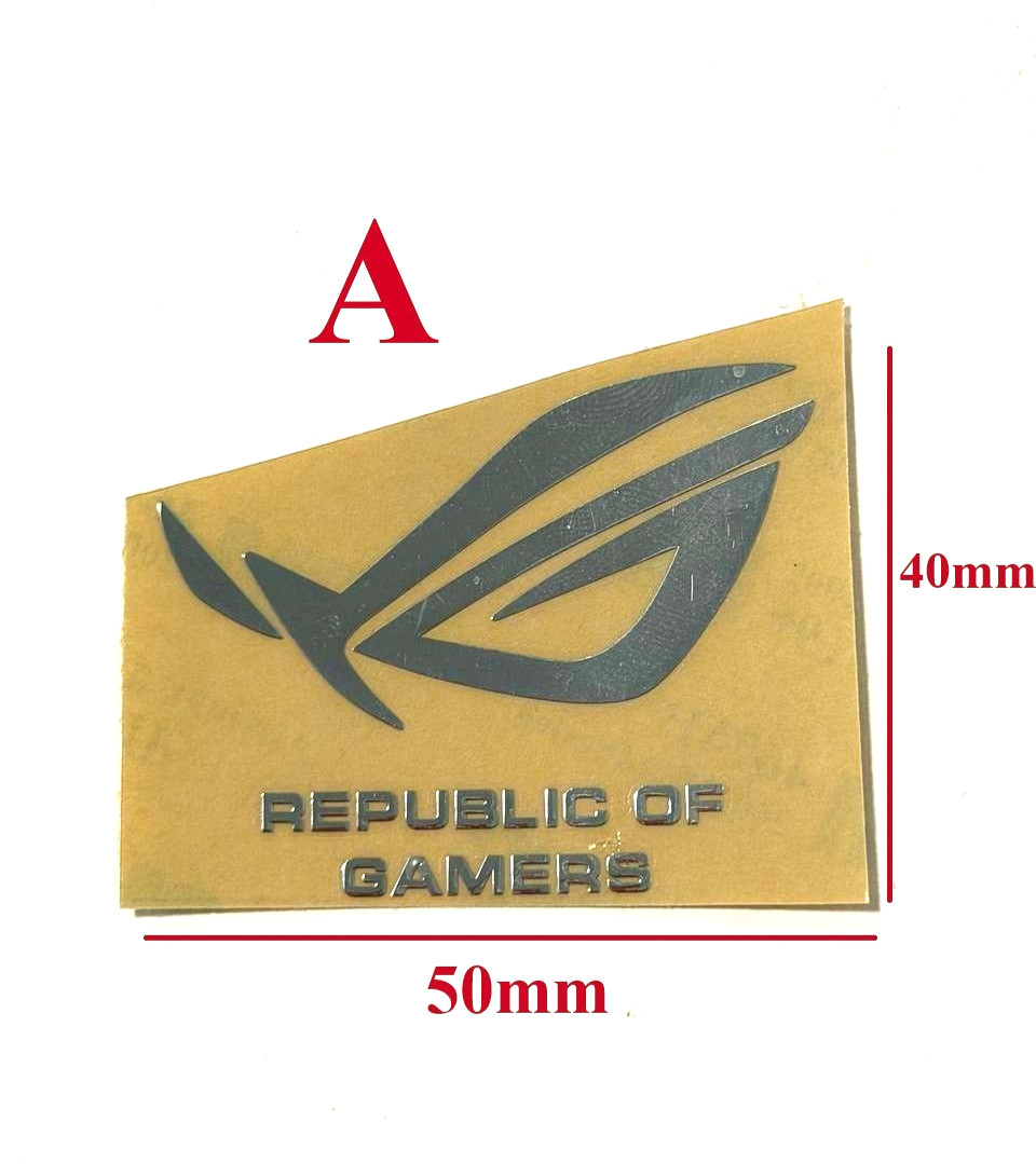 ASUS Republic of Gamers ROG Metallic Player Gamer Sticker ASUS Republic of Gamers ROG Metallic Player Gamer Sticker