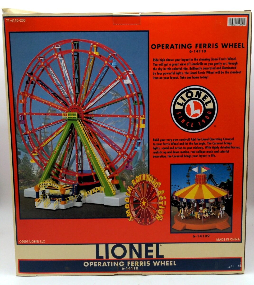 Lionel 6-14110 O Gauge Operating Ferris Wheel LN/Box