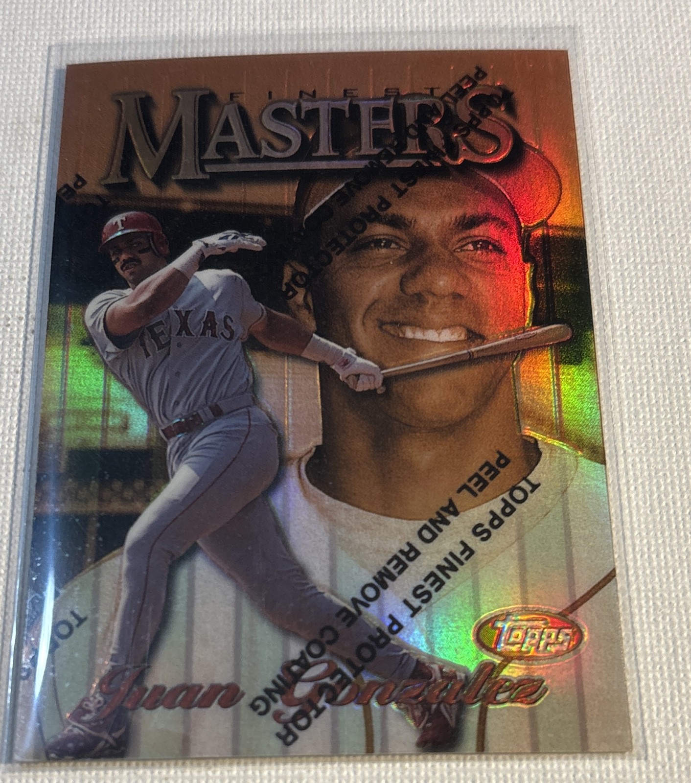 1997 Topps Finest - Common - Bronze Juan González #212 Refractor 1997 Topps Finest - Common - Bronze Juan González #212 Refractor