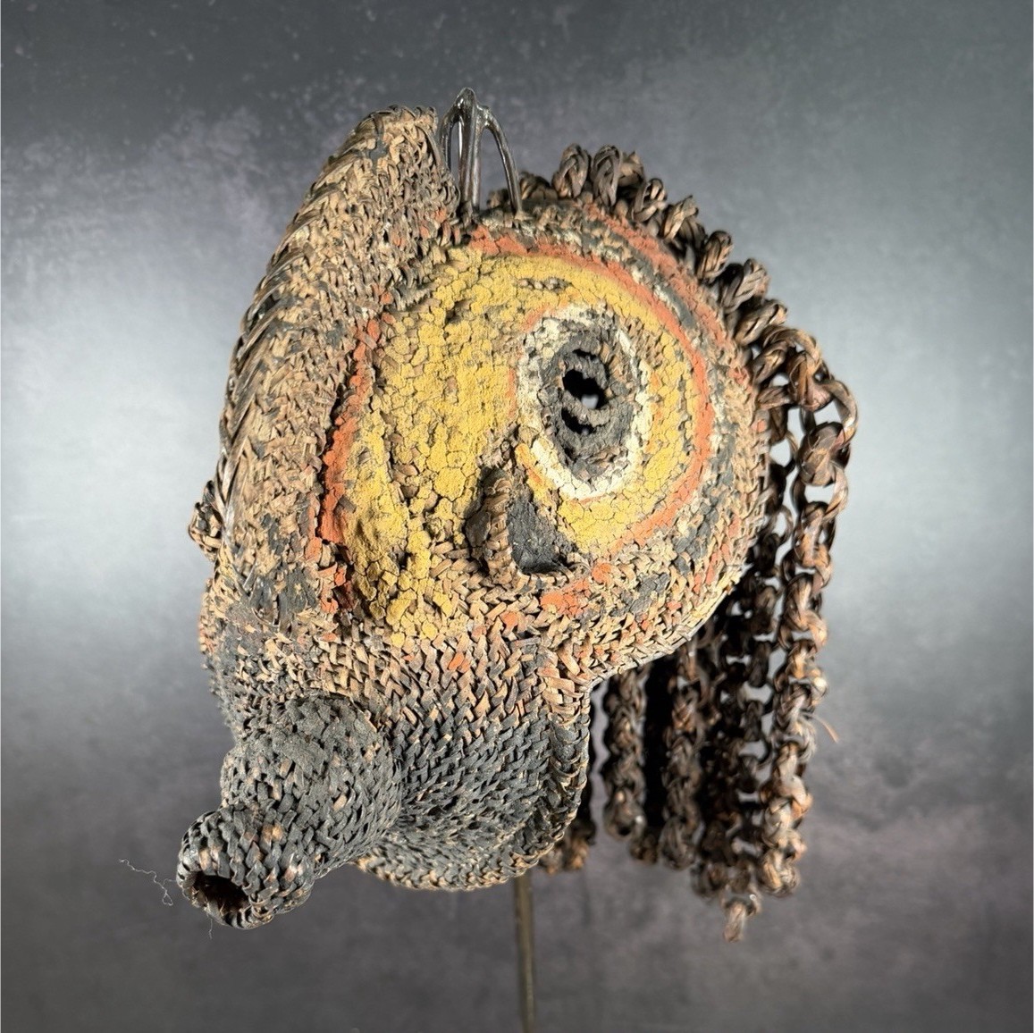 Early 20th C Abelam Galut Initiation Mask